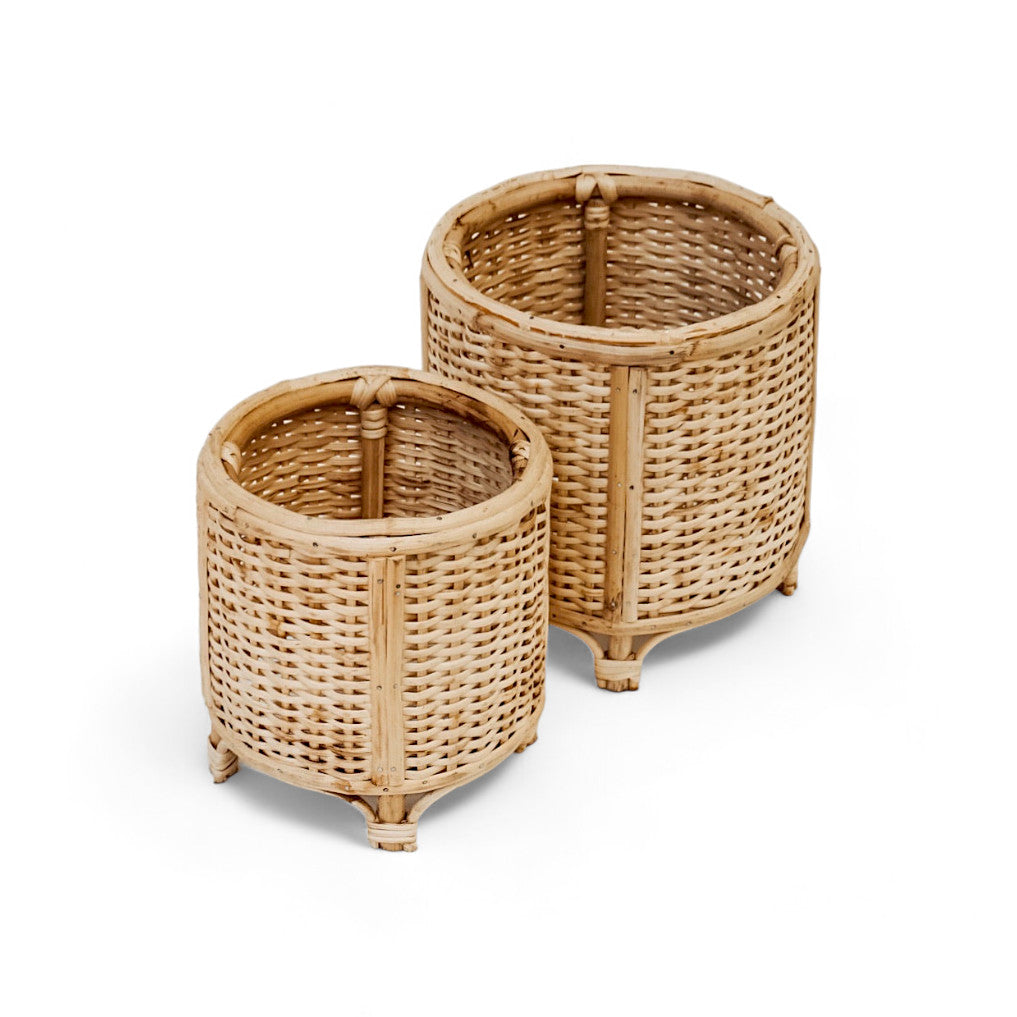 Cane Planters - Set of 2 - Planter - Soiled